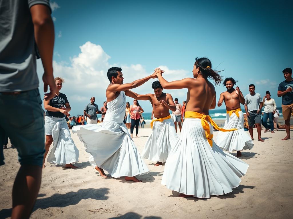 Copacabana’s Got Moves! 🇧🇷 Capoeira Vibes in Rio!
