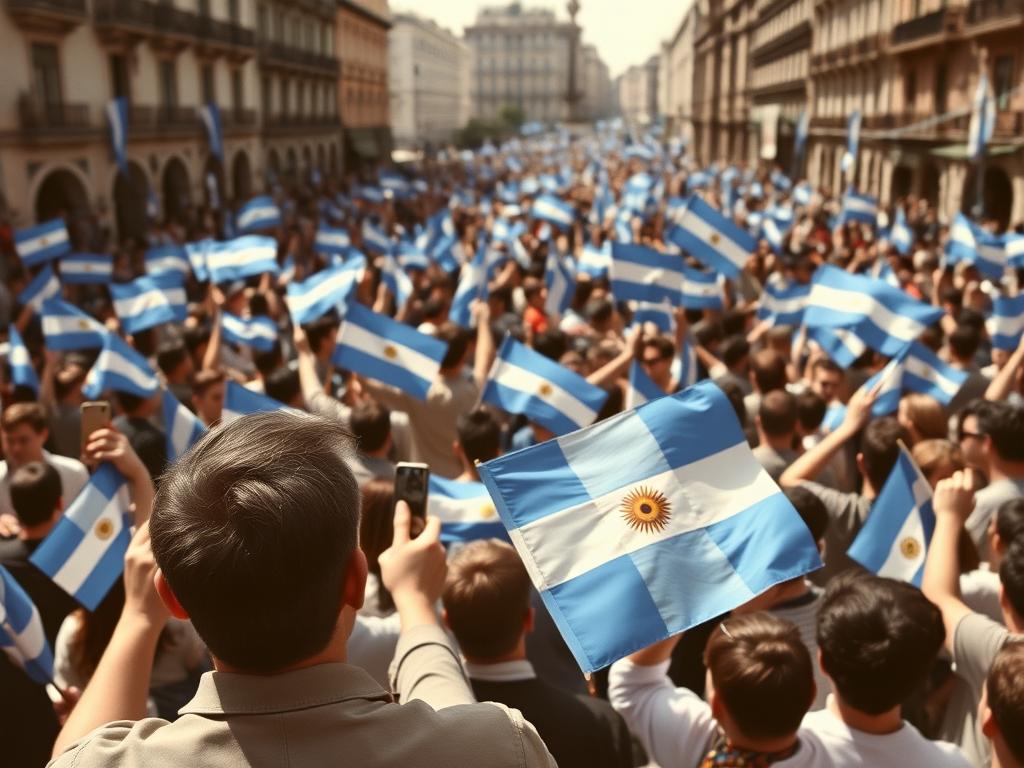 A Sea of Flags in Buenos Aires, 1932