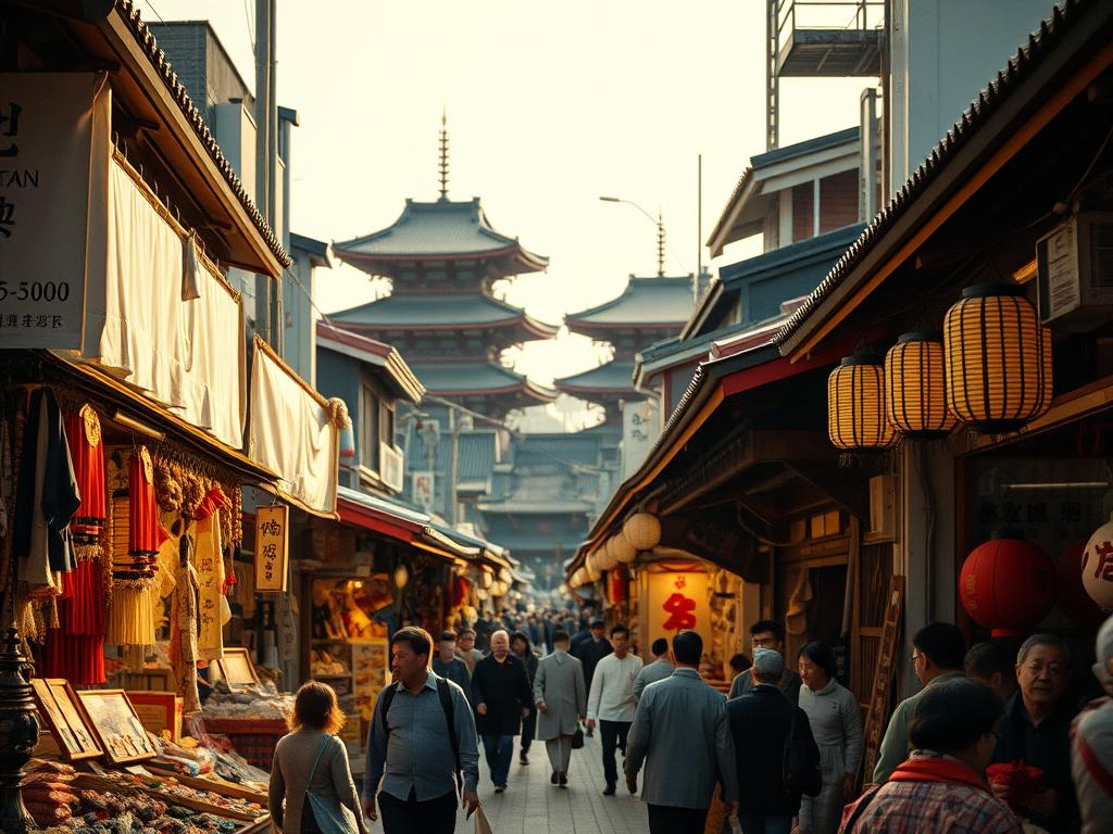 Tokyo Market Mayhem: Low-Key Obsessed with 1932 Vibes!